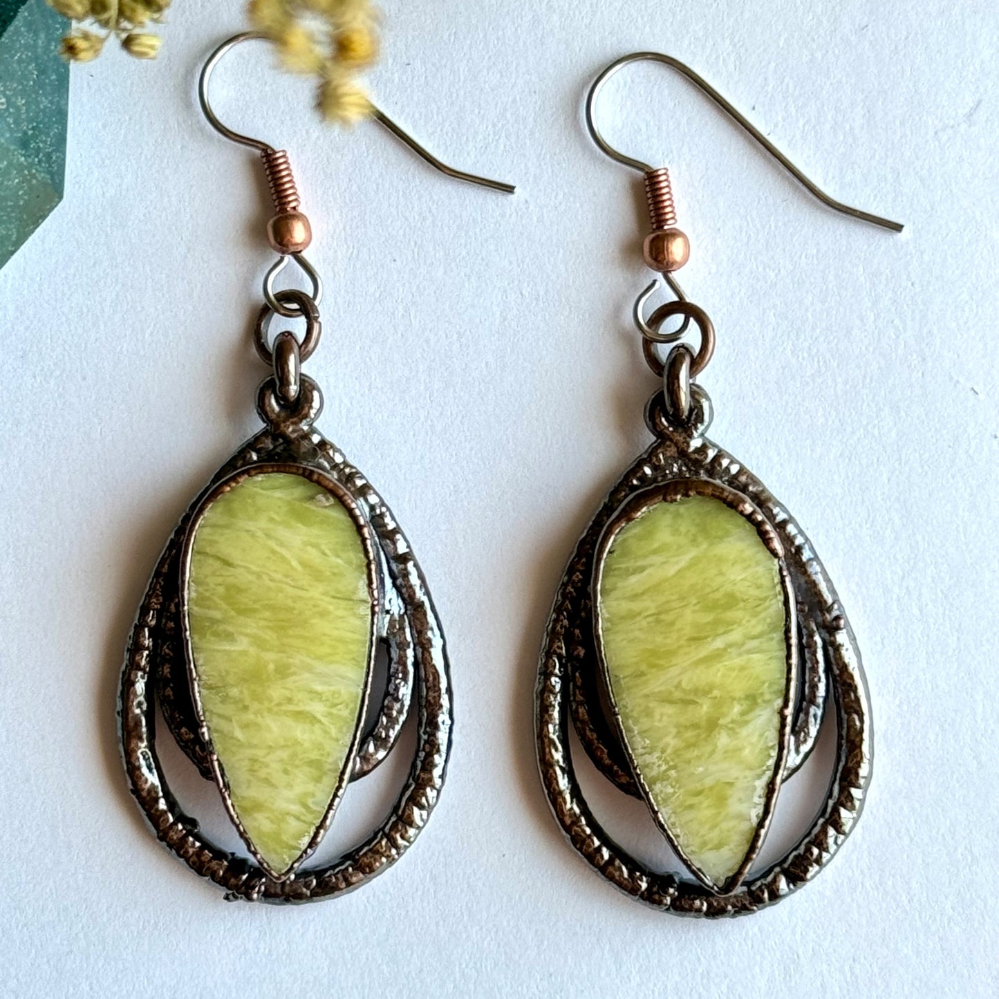 Serpentine earrings