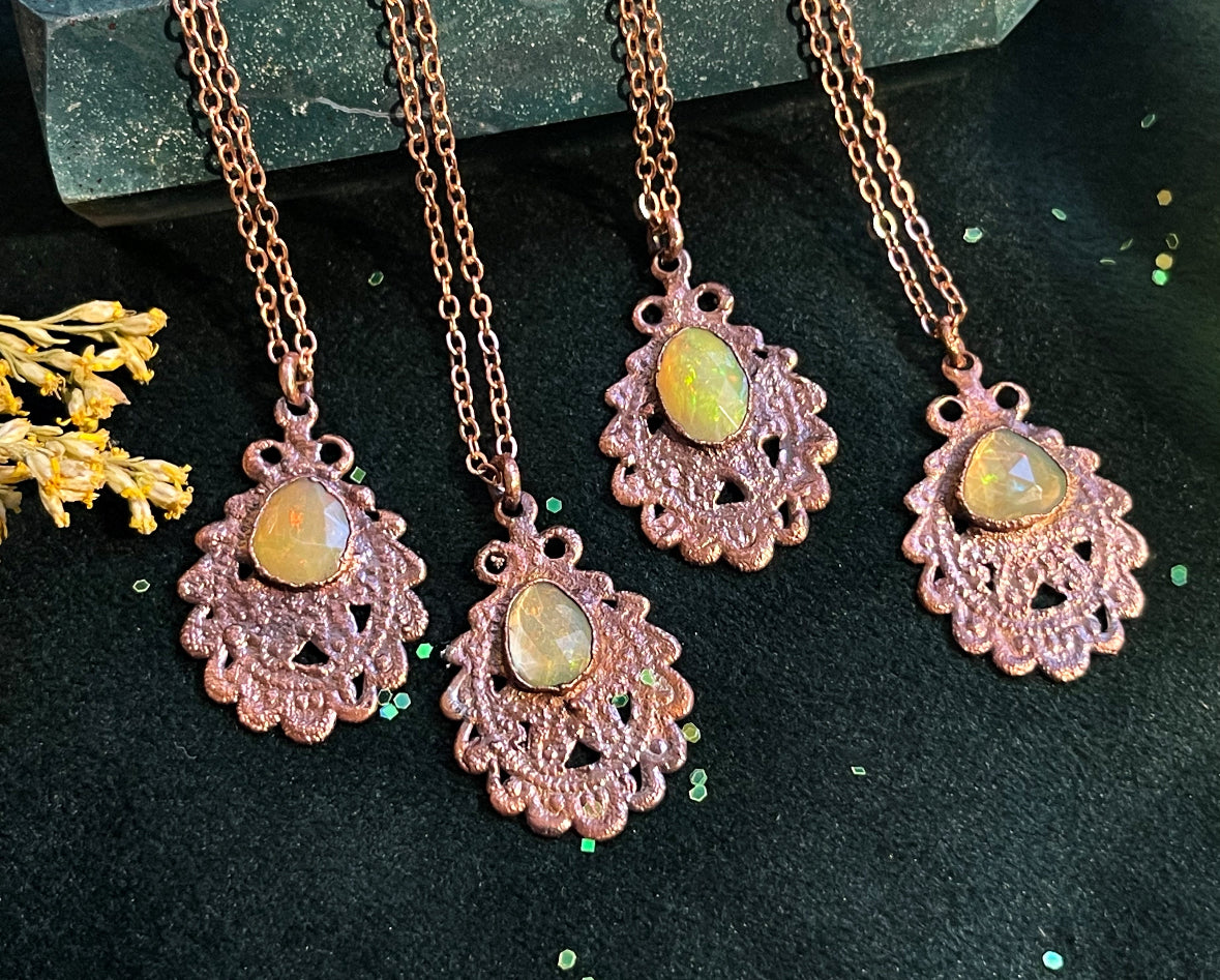 Opal Necklace October birthstone