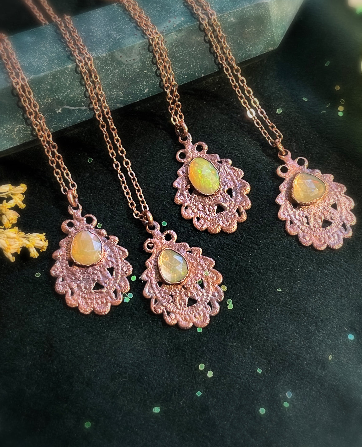 Opal Necklace October birthstone