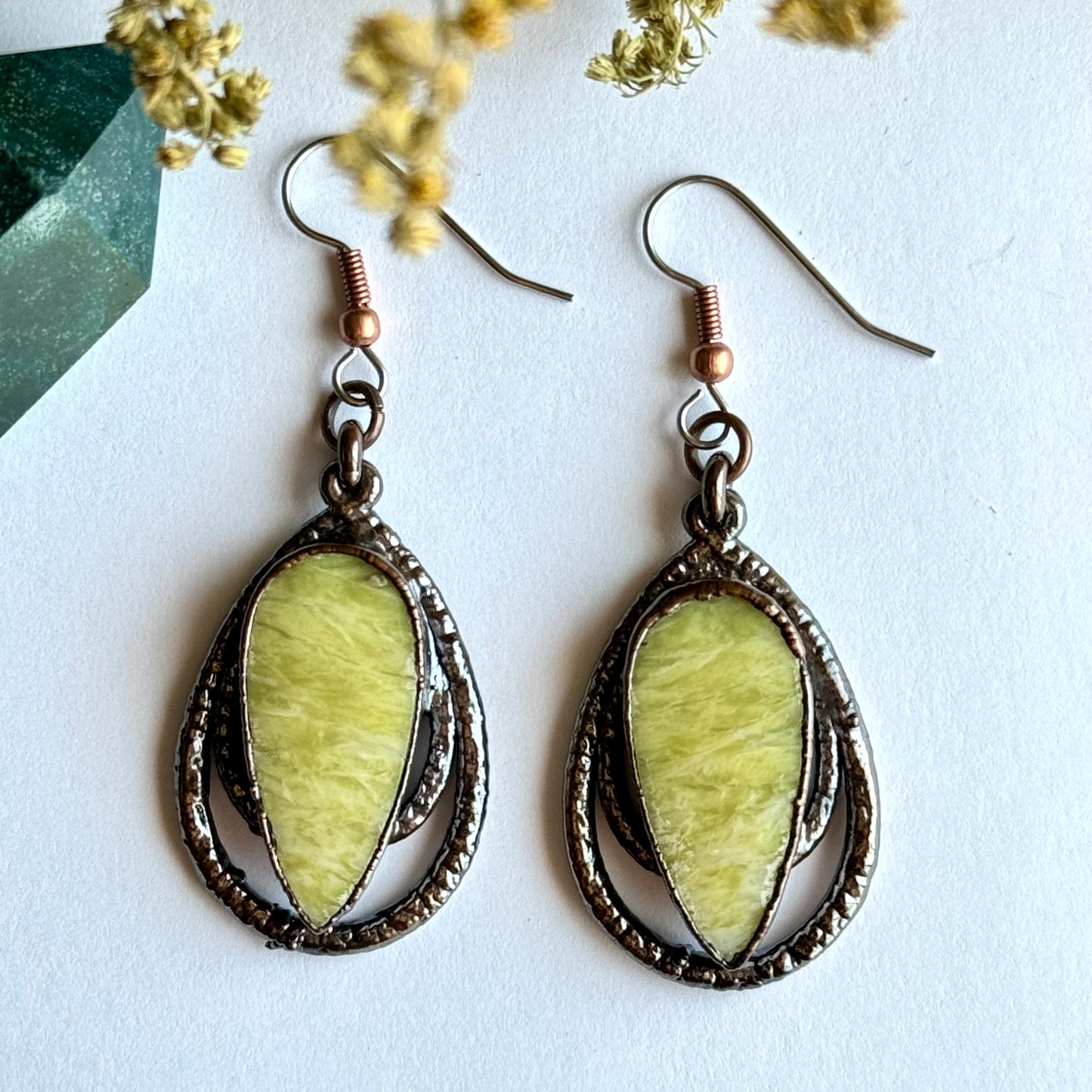 Serpentine earrings