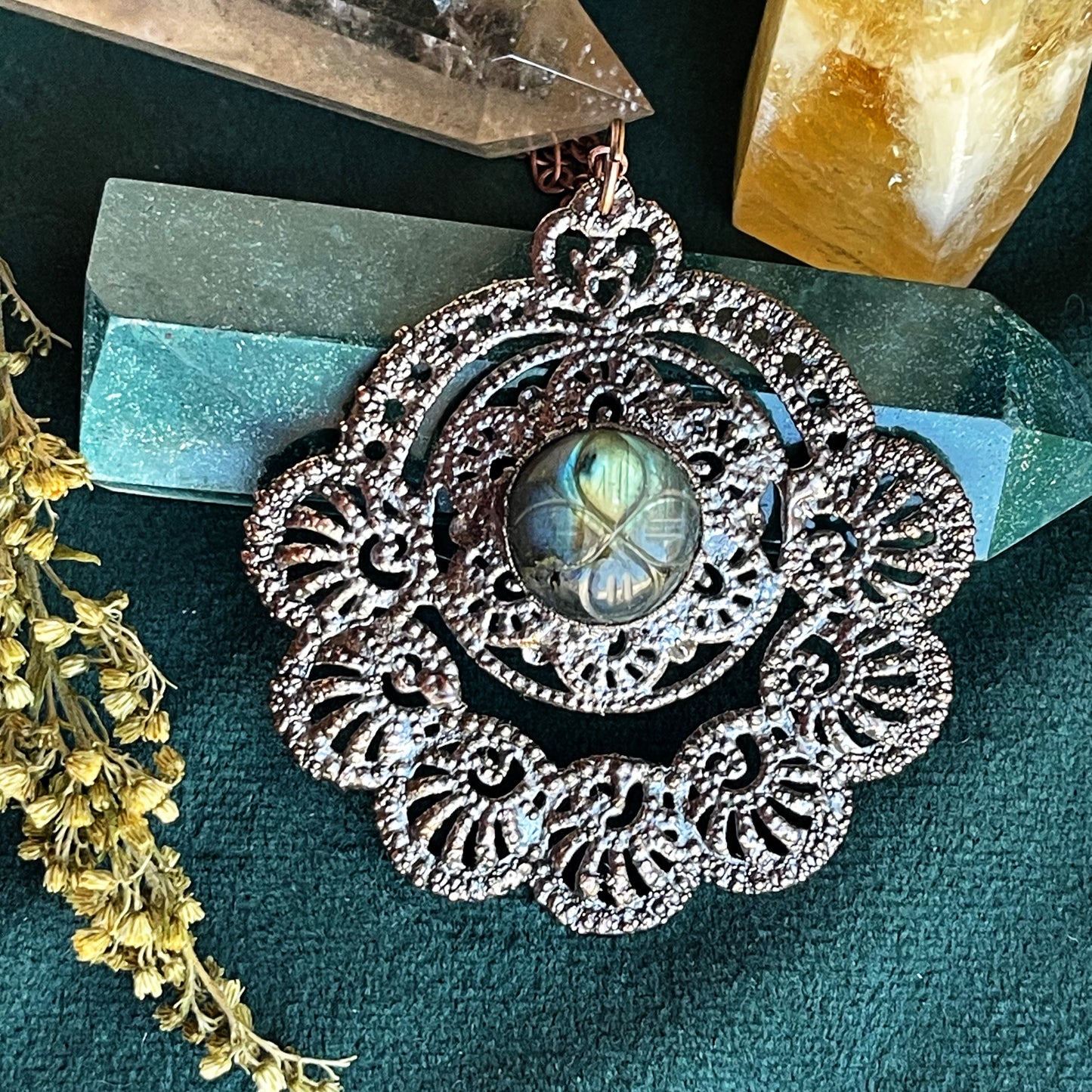 Labradorite Medallion