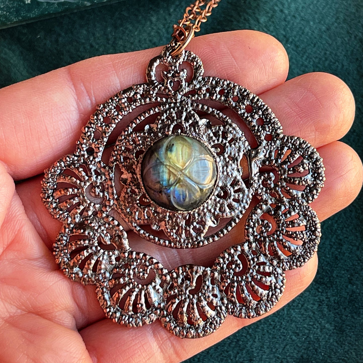 Labradorite Medallion