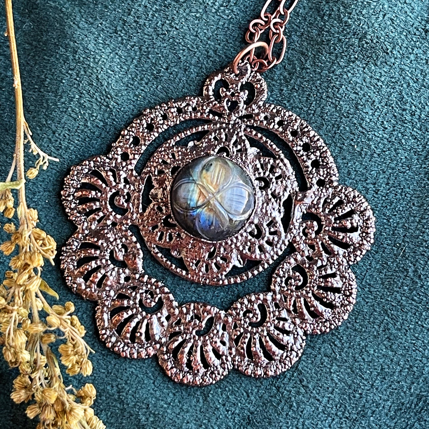 Labradorite Medallion