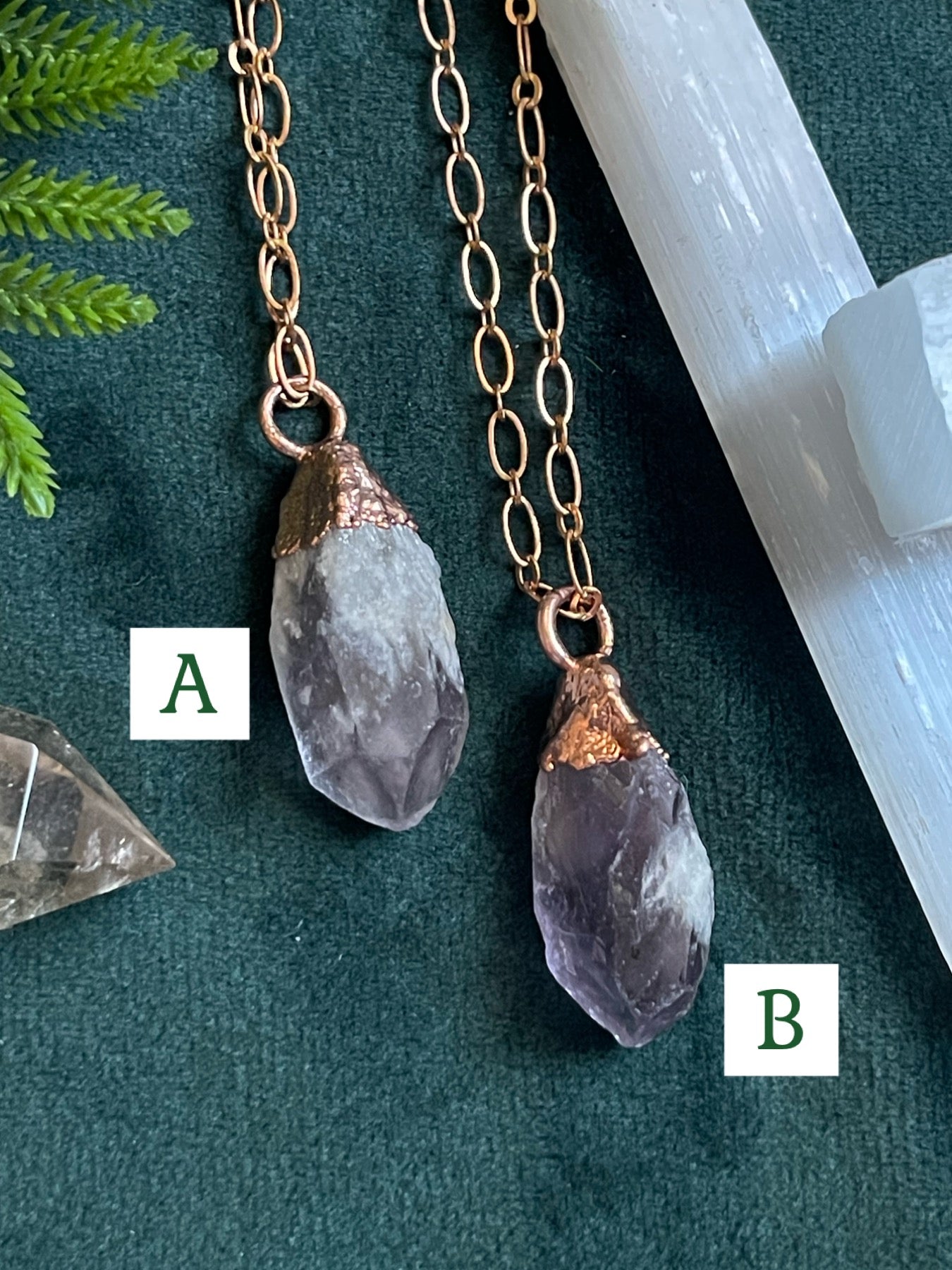 Raw Amethyst Necklace