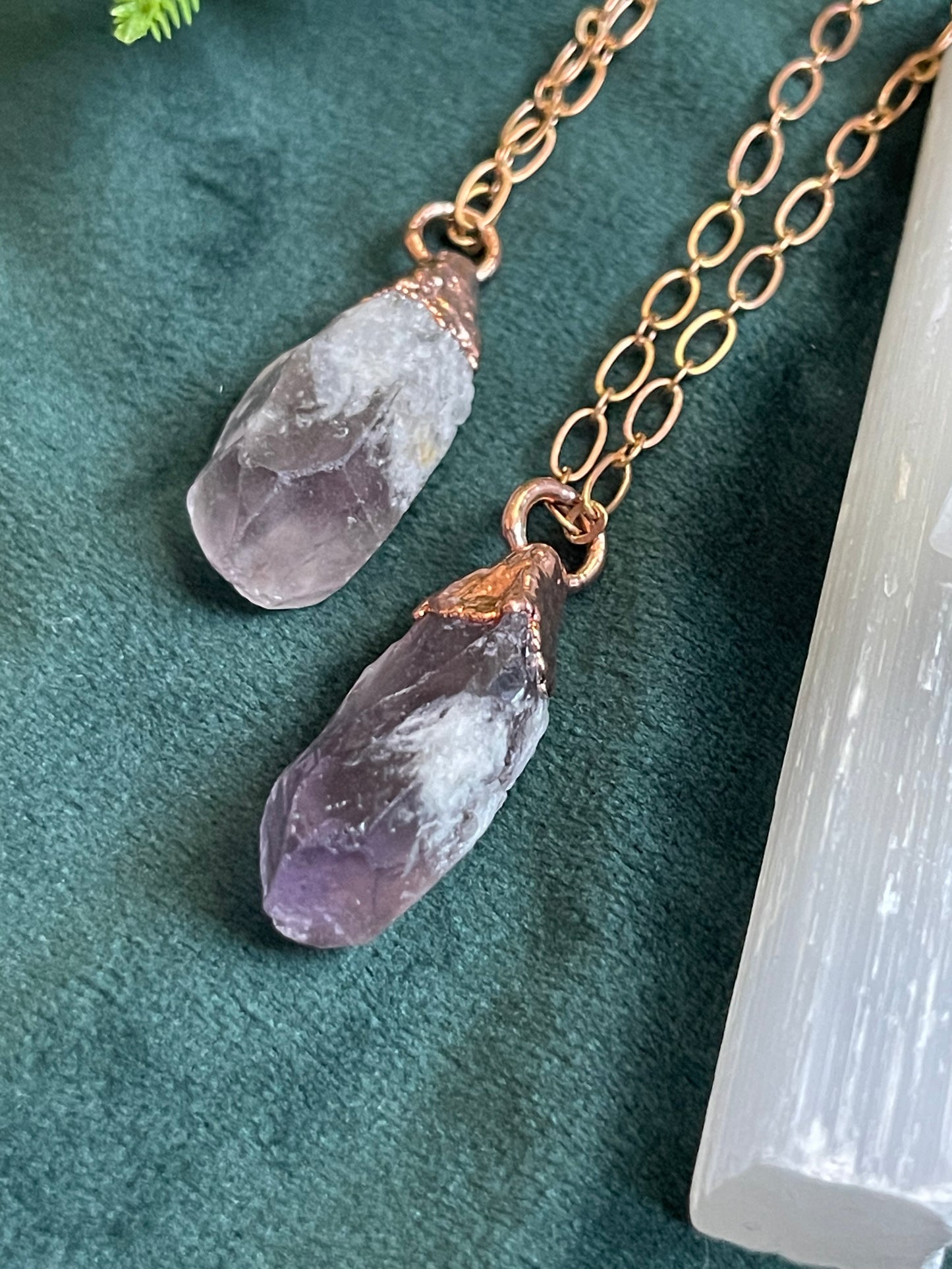 Raw Amethyst Necklace