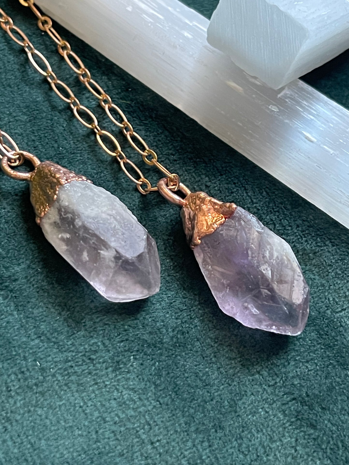 Raw Amethyst Necklace