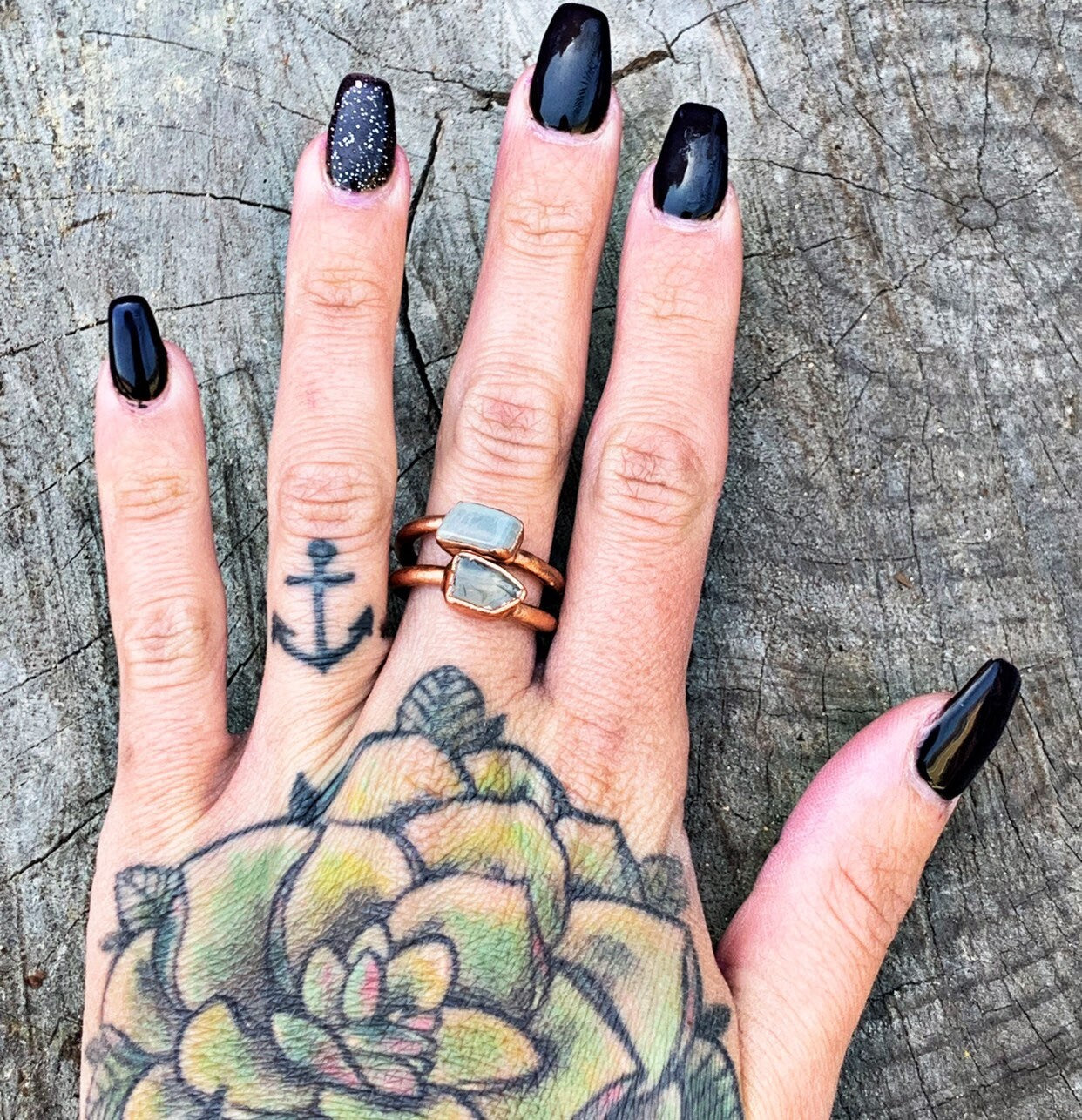 Stackable Moonstone Ring