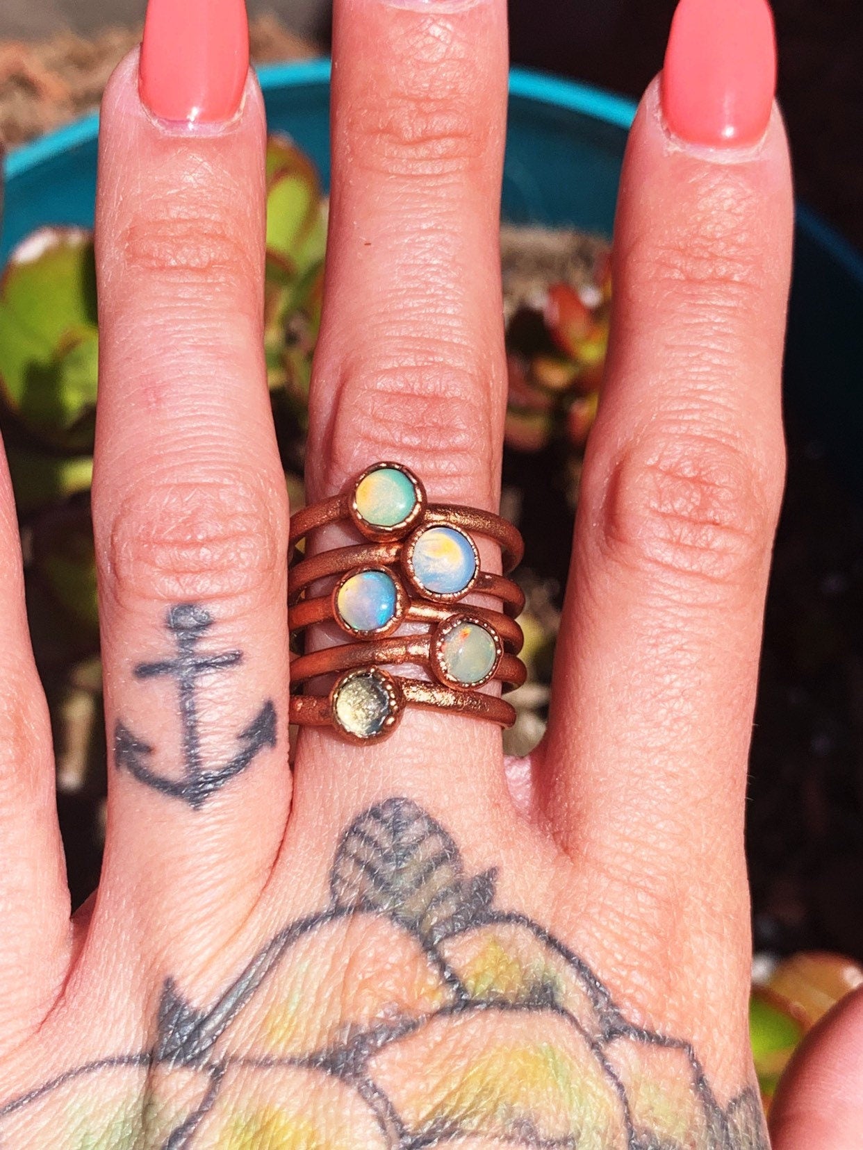 Stackable Opal Rings