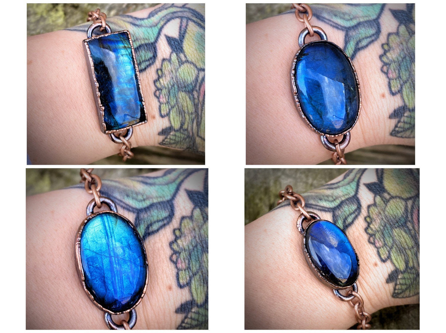Labradorite stone bracelet
