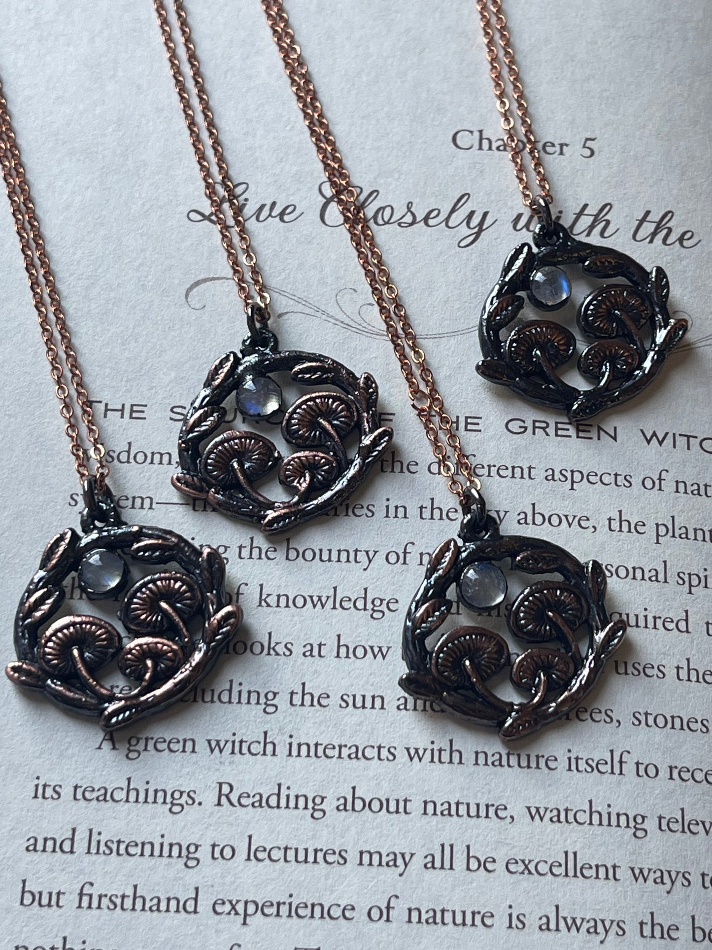mushroom necklace