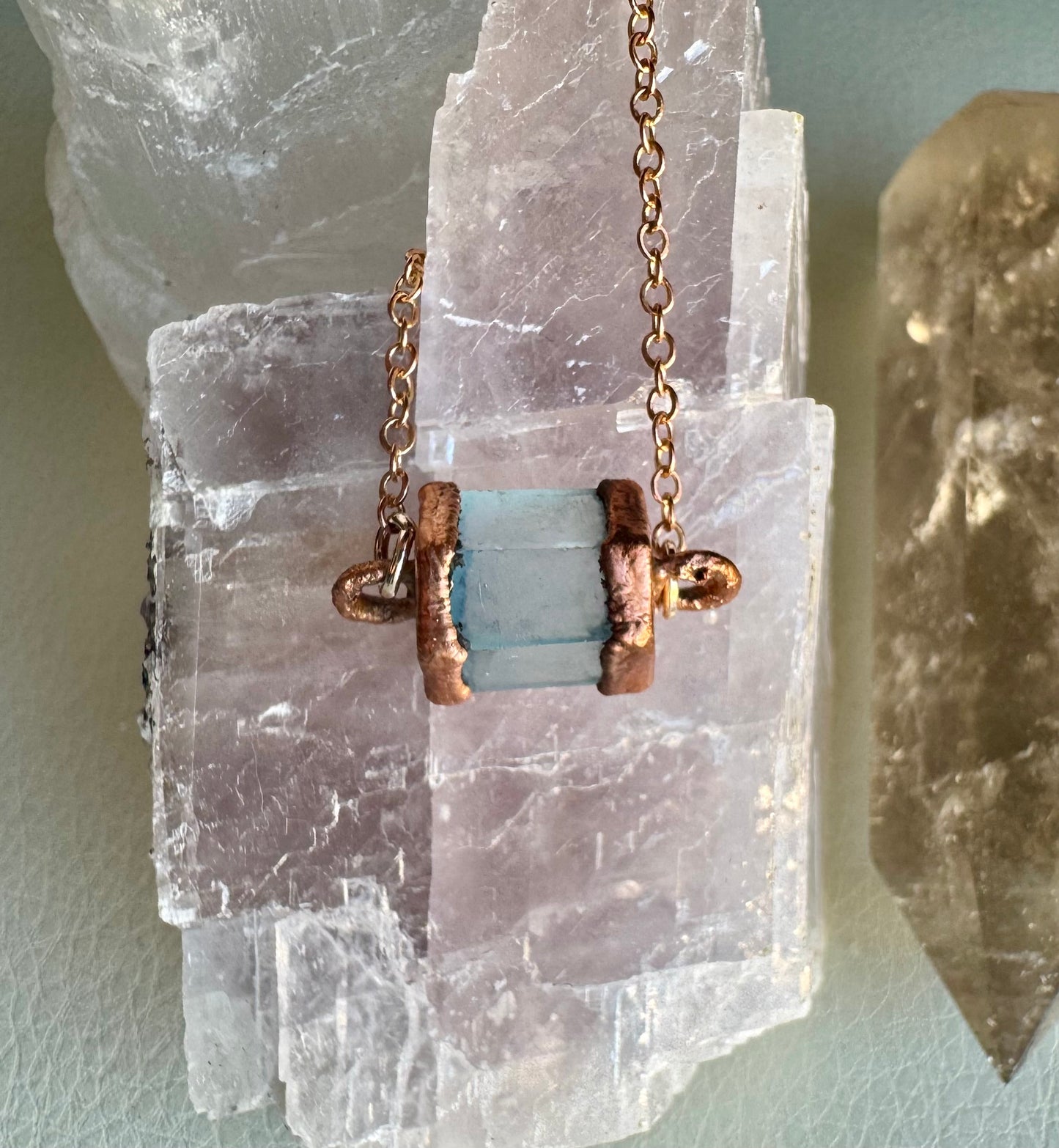 Aquamarine Birthstone necklace