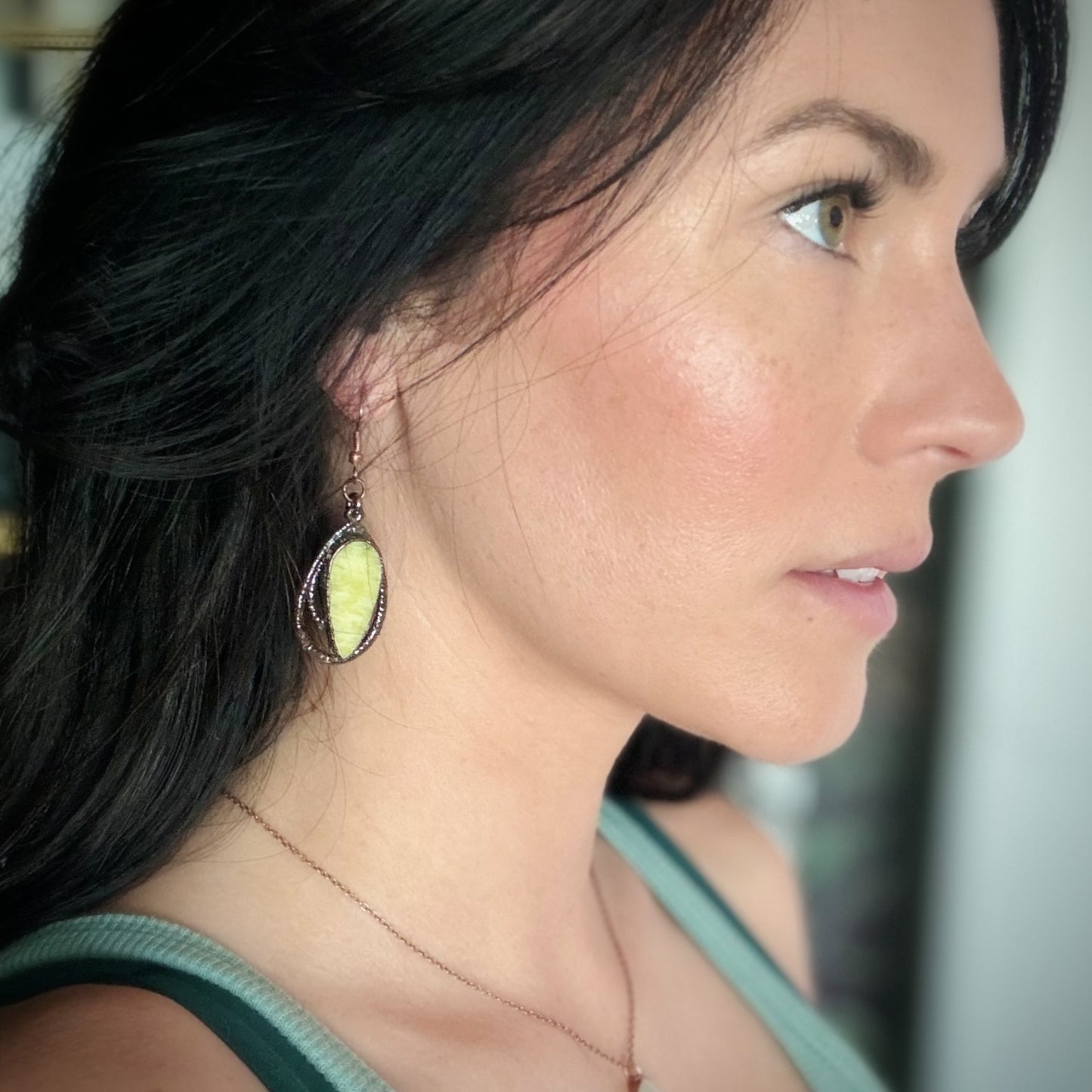 Serpentine earrings