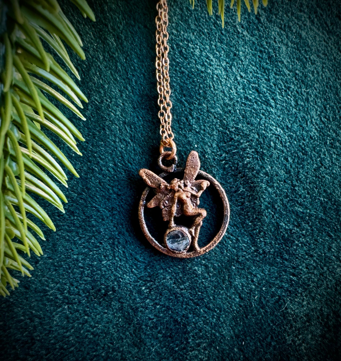 Fairy And rainbow moonstone