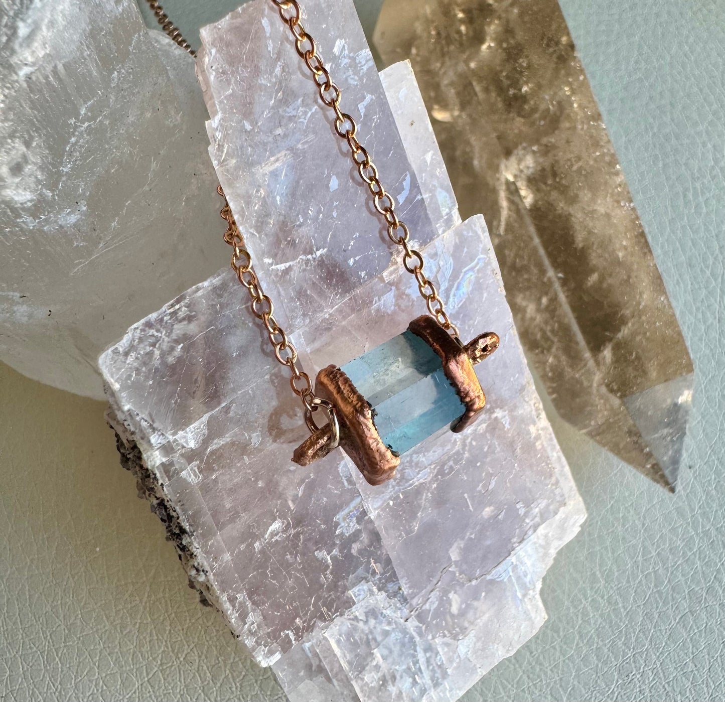 Aquamarine Birthstone necklace