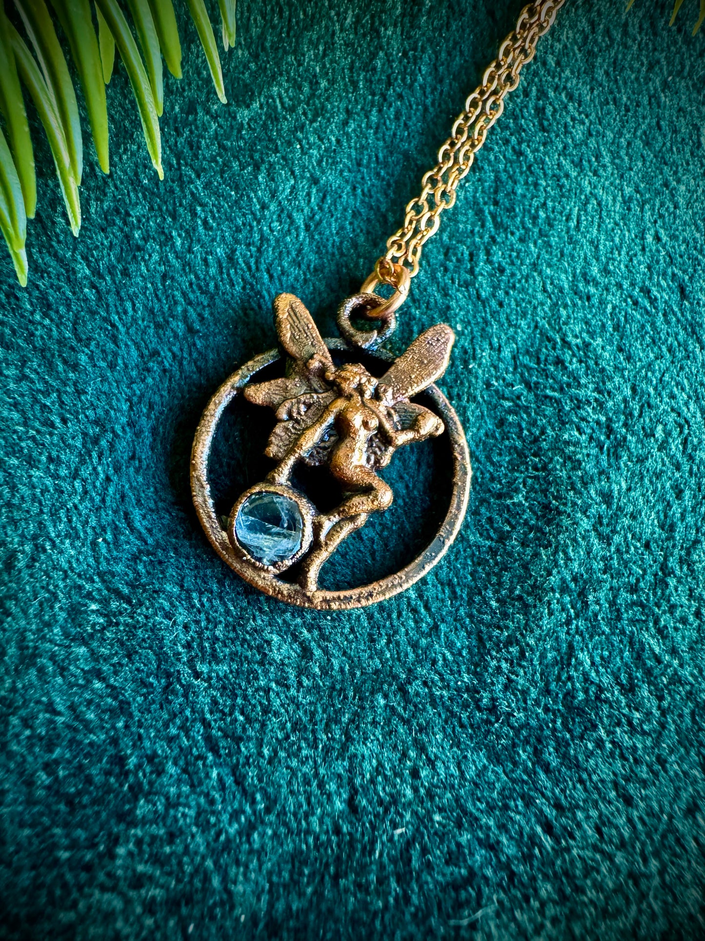 Fairy And rainbow moonstone