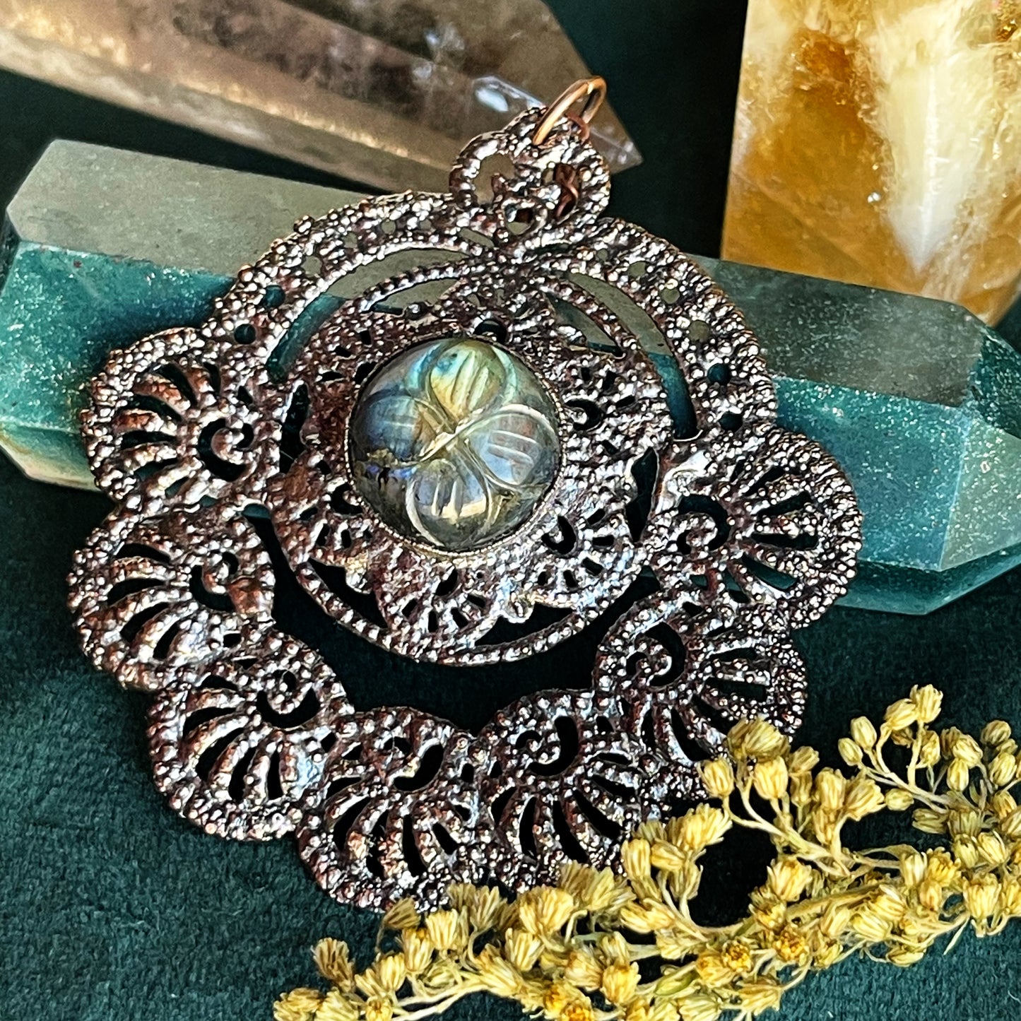 Labradorite Medallion