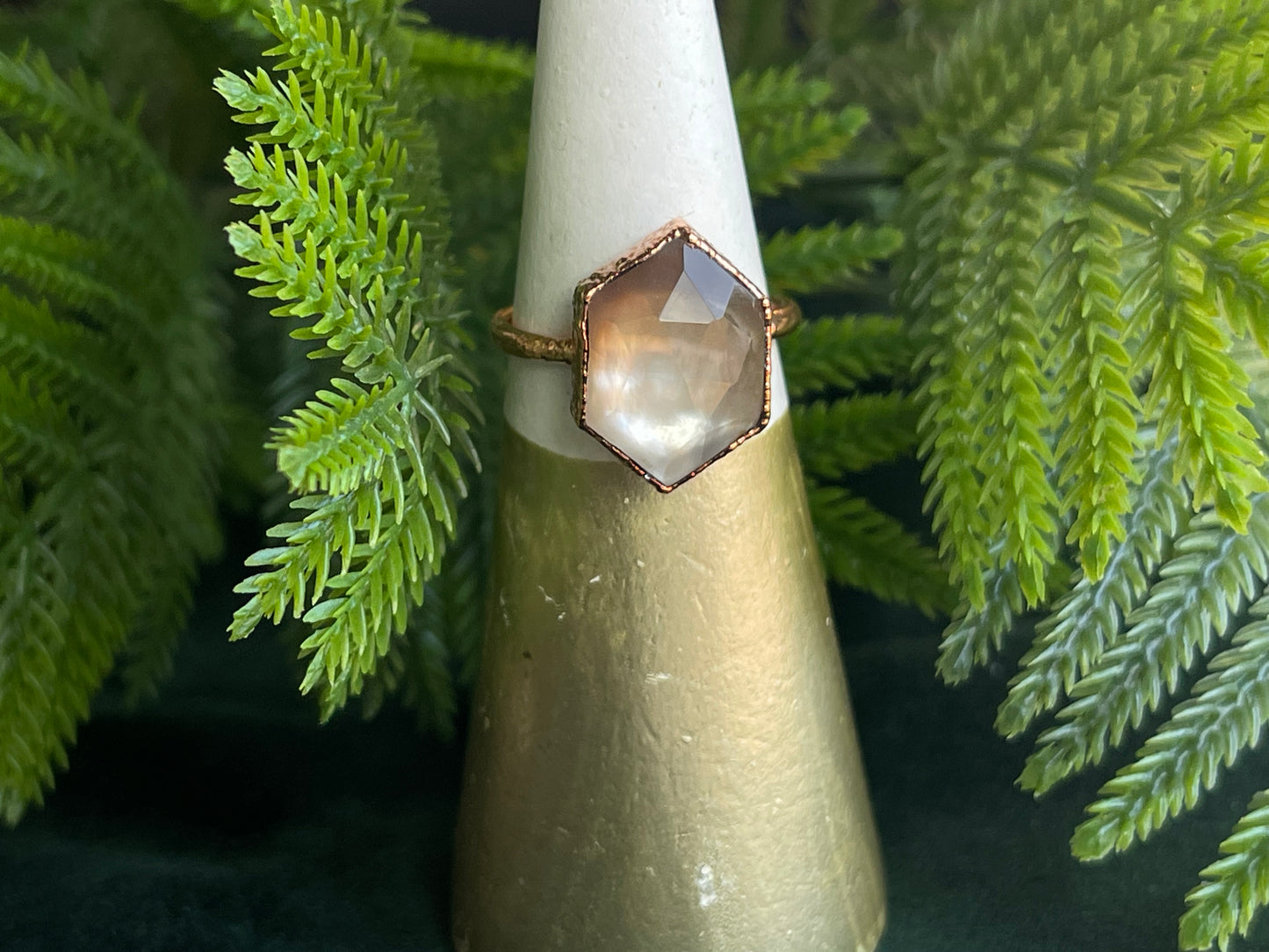Mother of Pearl Doublet ring