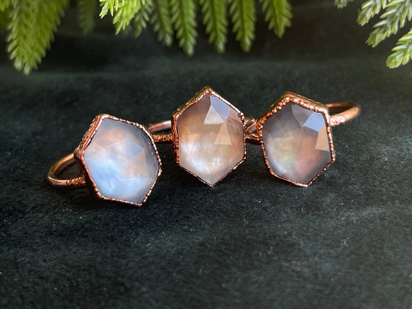 Mother of Pearl Doublet ring