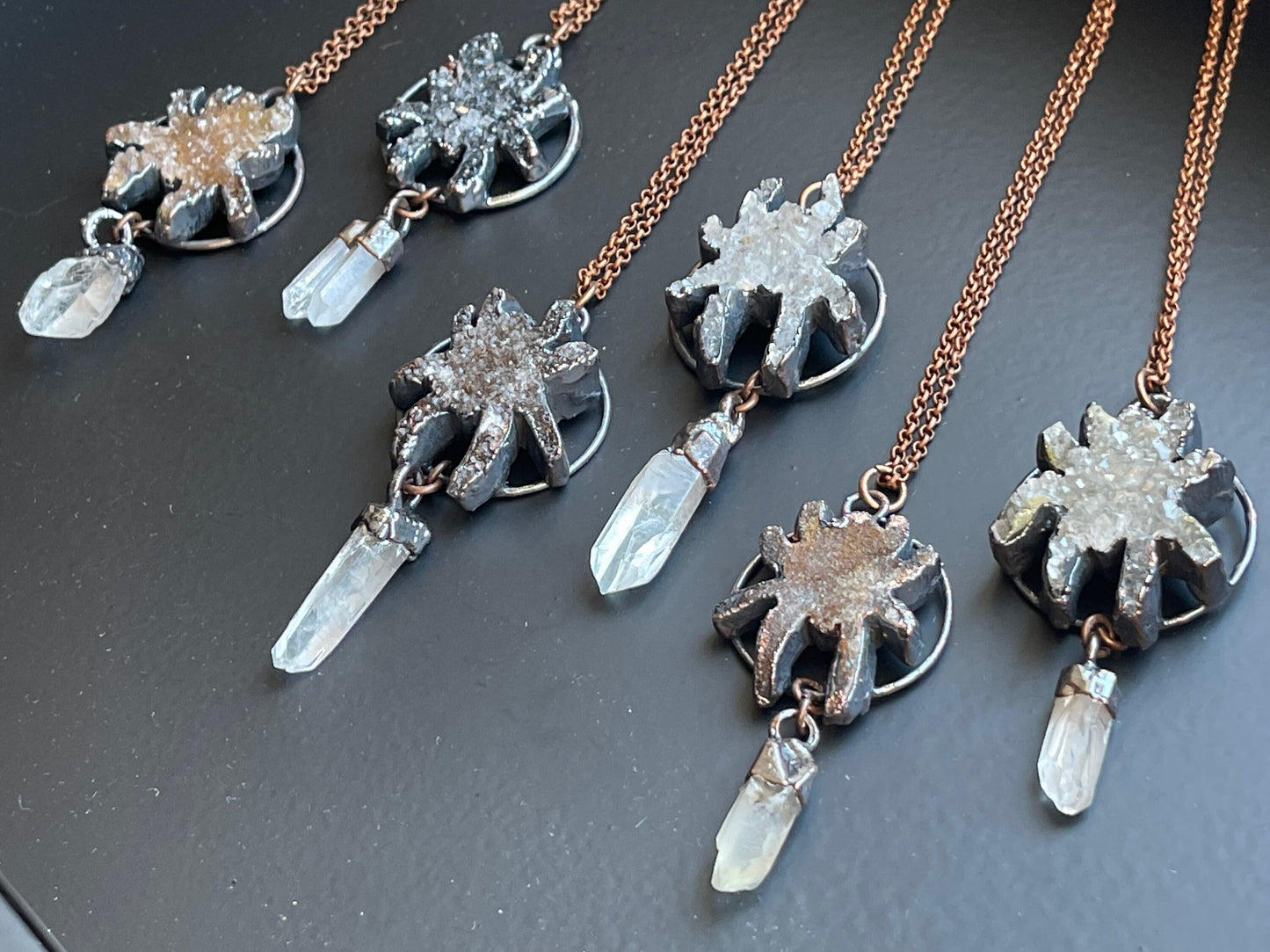 Crystal Spider Necklace